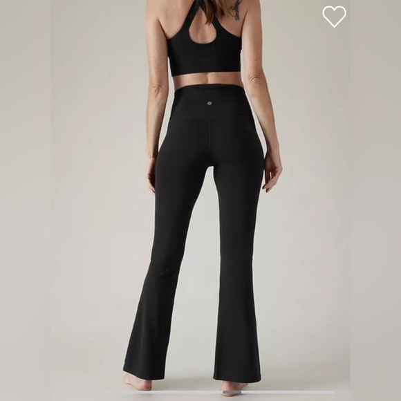Athleta Leggings Women's Size XS Petite Black Elation Split Flare Pant High Rise - Picture 8 of 12